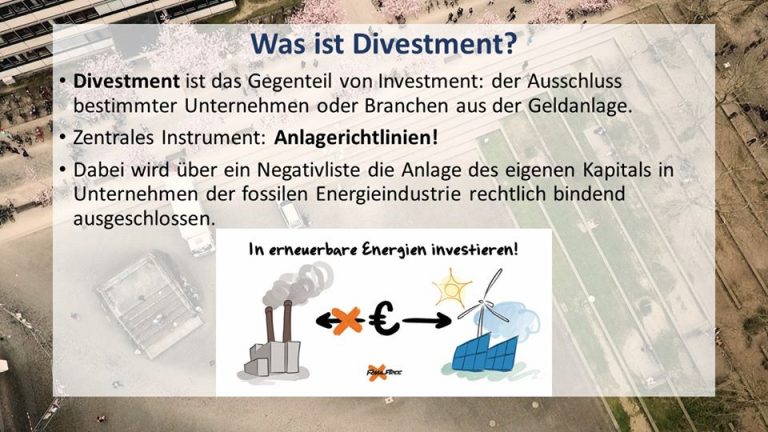 Vortrag der FossilFree Gruppe Göttingen auf der KMV des LV Diepholz