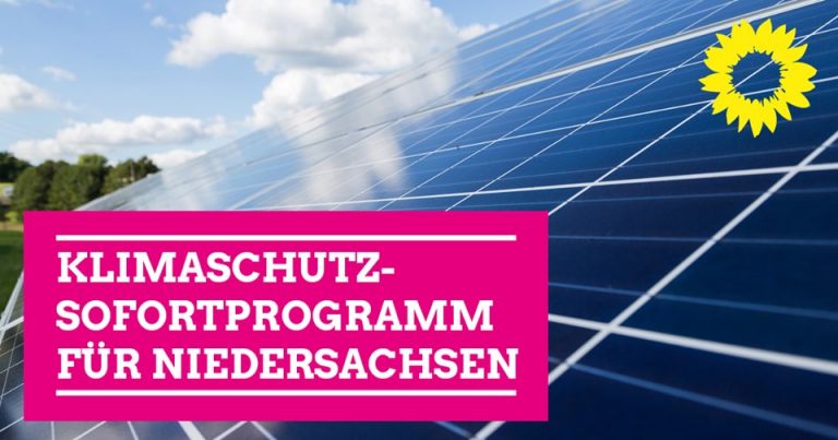Klimaschutz-Sofortprogramm für Niedersachsen