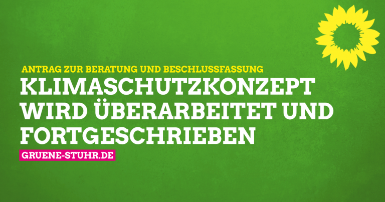 Antrag: Fortschreibung des Klimaschutzkonzeptes